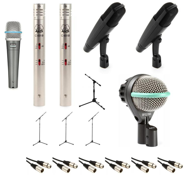 Sennheiser 6piece Complete Drum Microphone Package Sweetwater