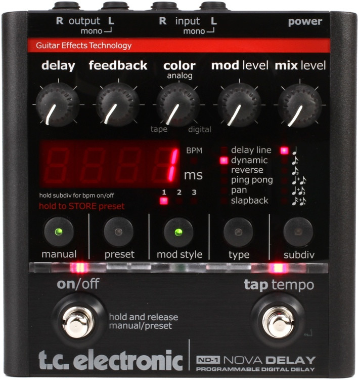 TC Electronic ND1 Nova Delay Pedal Sweetwater