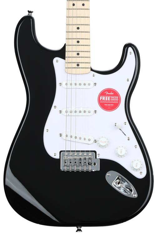 Squier Sonic Stratocaster Electric Guitar - Black | Sweetwater