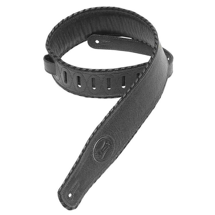 Levy's MSS13 Garment Leather Guitar Strap XL Black Sweetwater