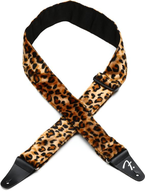 Fender Wild Leopard Print Guitar Strap | Sweetwater