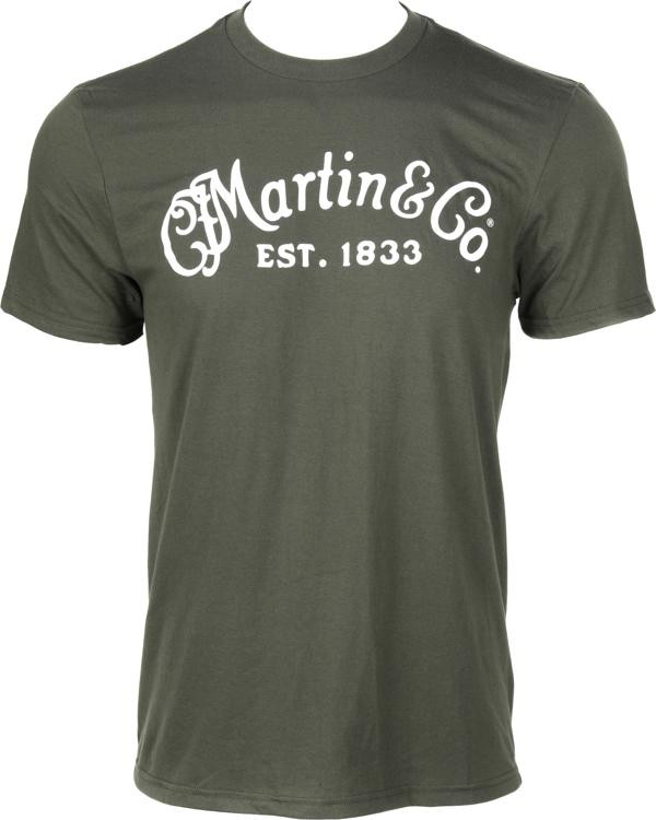 Martin Olive Green Basic Logo T-shirt - X-Large | Sweetwater