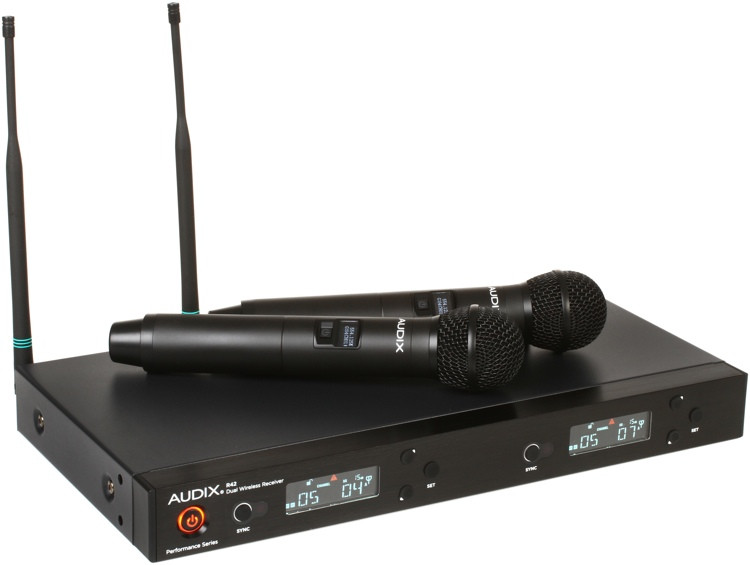 Audix AP42 OM2 Dual Handheld Wireless Microphone System A Band