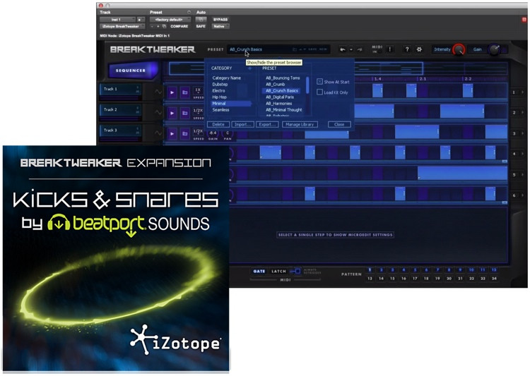 IZotope BreakTweaker Expansion: Kicks & Snares By Beatport Sounds ...