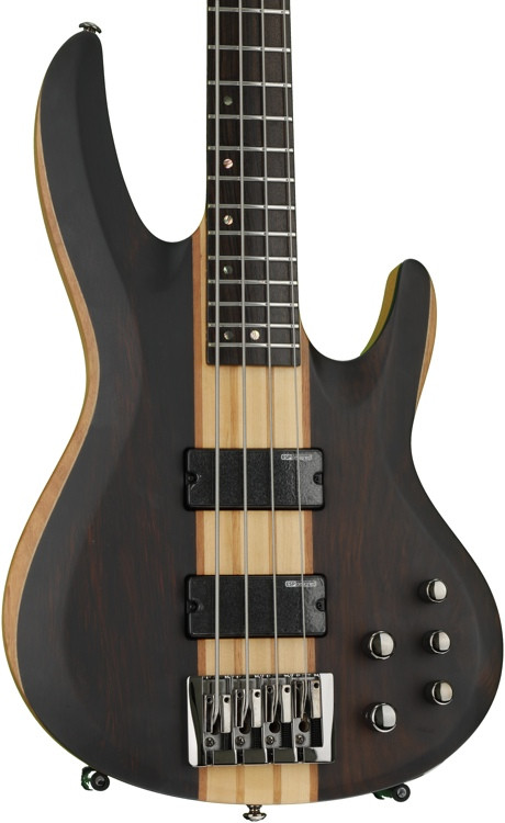 ESP LTD B-4E - Ebony Natural Satin | Sweetwater