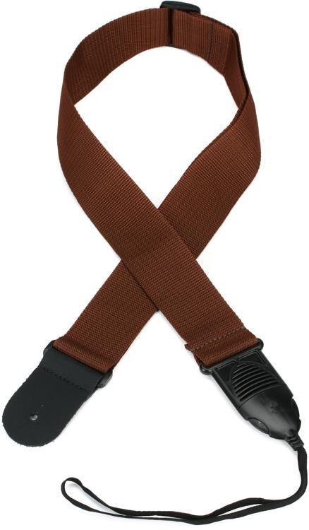 D'Addario Acoustic Quick Release Guitar Strap - Brown | Sweetwater