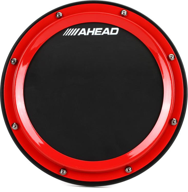 Ahead SHoop Marching Pad with Snare Sound 10 inch Red Sweetwater
