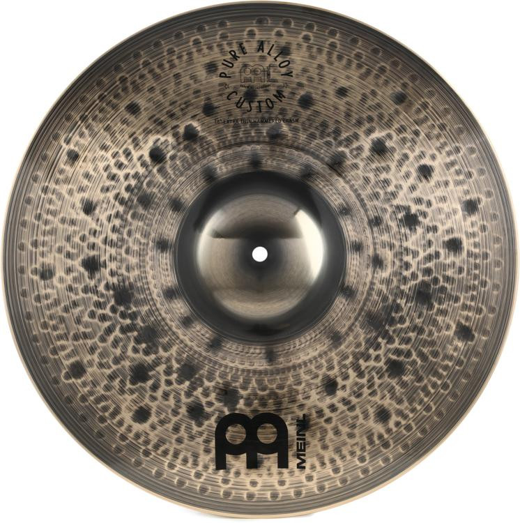 Meinl Cymbals Pure Alloy Custom Extra Thin Hammered Crash Cymbal 18