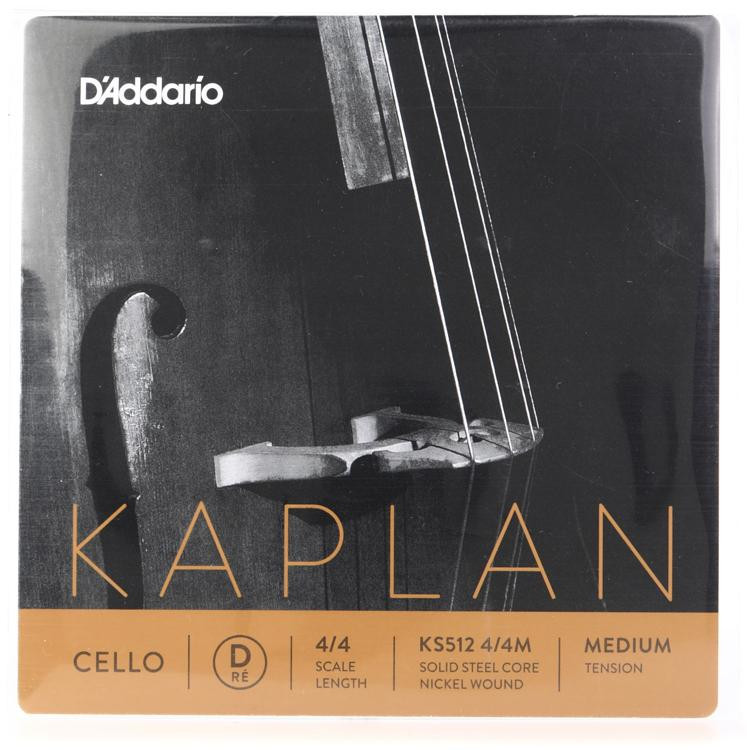 D'Addario KS512 Kaplan Cello D String 4/4 Scale Medium Tension