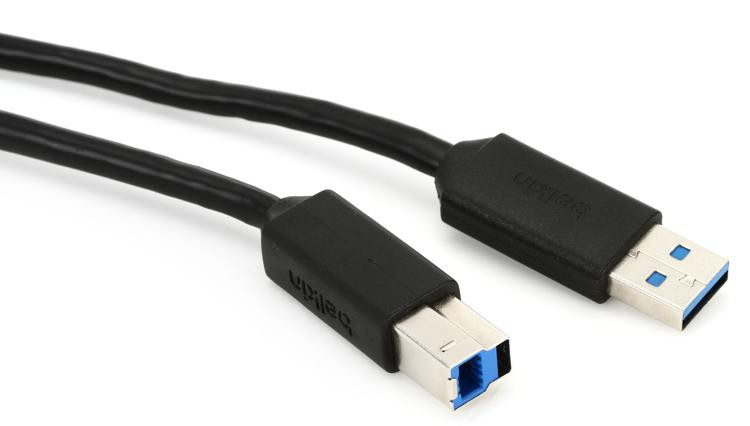 Belkin F3U159B06 USB 3.0 Type A To Type B Cable - 6 Foot | Sweetwater