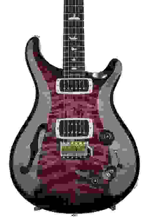 PRS Wood Library 408 Semi-hollow - Violet Purple Burst, Pattern Neck