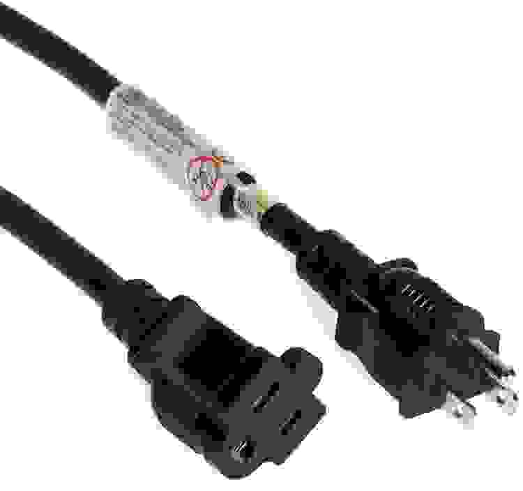 Hosa PWX-415 14-gauge NEMA 5-15P to NEMA 5-15R Power Extension Cord - 15 foot