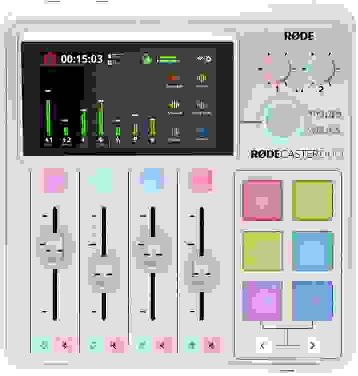 Rode RODECaster Duo Streaming Mixer - White