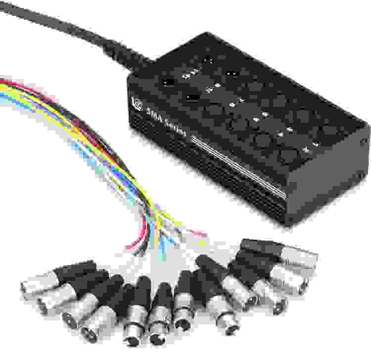 Pro Co SMA0804FBX-75 SMA Series 8x4 Stage Snake with XLR Returns - 75 foot