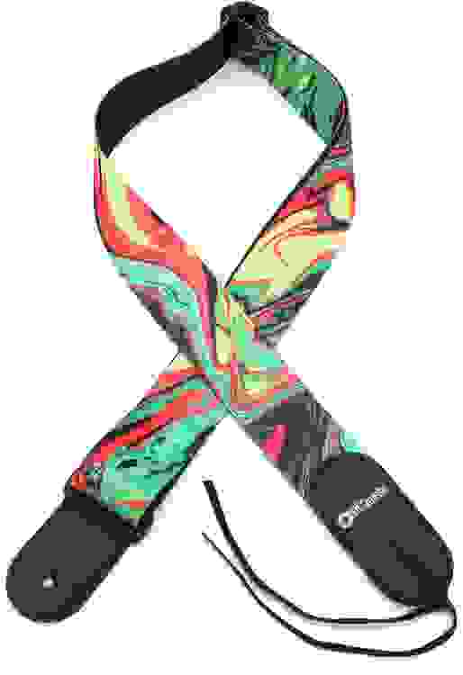 DiMarzio DD3141 Steve Vai 2 inch Guitar Strap - Green Universe