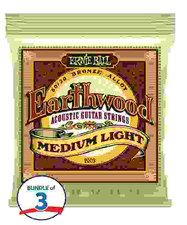 Buy Ernie Ball 3005 Custom Medium Earthwood 80/20 Bronze Acoustic Guitar Strings