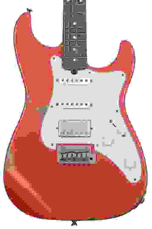 Friedman Vintage S Aged Electric Guitar - Fiesta Red