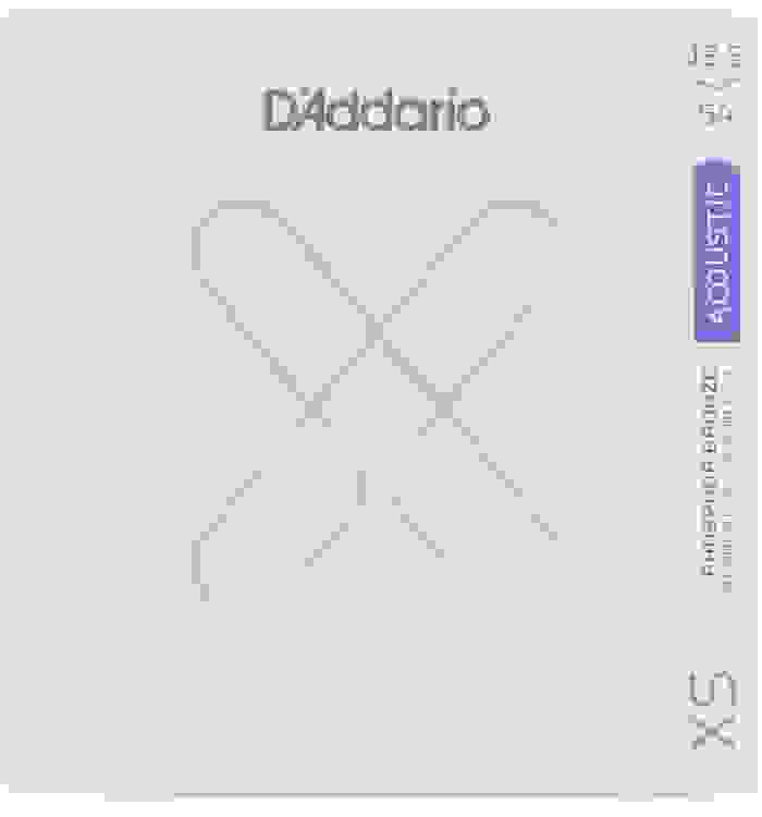 D'Addario XSAPB12554 XS Phosphor Bronze Coated Acoustic Guitar Strings - .0125-.054 Light Plus