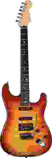 Fender American Deluxe Stratocaster FMT HSS - Tobacco Sunburst
