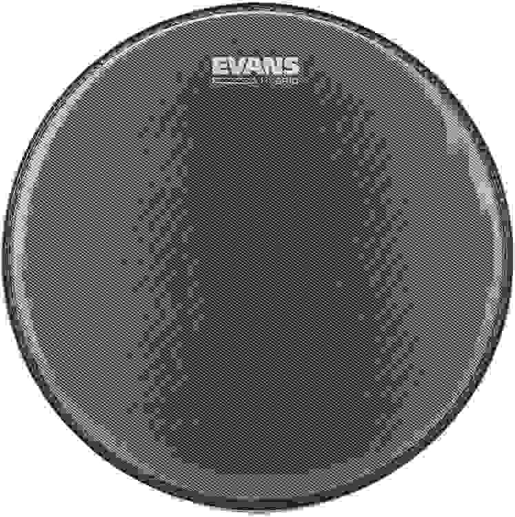 Evans Hybrid Grey Marching Snare Head - 14-inch