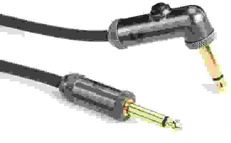 D'Addario PW-AGRA-10 Circuit Breaker Straight to Right Angle Instrument Cable - 10 foot