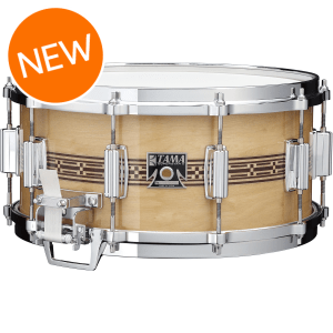 Tama 50th Limited Mastercraft Artwood Snare Drum - 6.5 x 14-inch - Natural with Wood Inlay