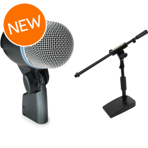 Shure Beta 52A Supercardioid Dynamic Kick Drum Microphone with Short Stand