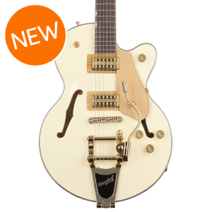 Gretsch Electromatic Chris Rocha Broadkaster Jr. Semi-hollowbody Electric Guitar - Vintage White, Bigsby Tailpiece