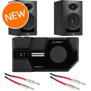 Lewitt Connect 6 USB-C Audio Interface and Kali Audio LP-6 V2 6.5-inch Powered Studio Monitor Pair Bundle