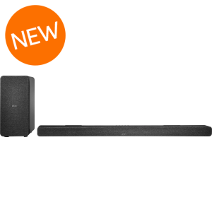 Denon DHT-S517 Active Soundbar with Dolby Atmos and Wireless Subwoofer - Black