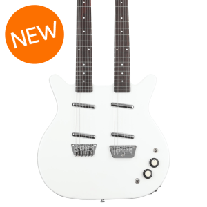 Danelectro 6-string/12-string Double-neck Electric Guitar - White Pearl