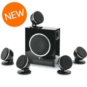 Focal Dome Flax Pack 5.1 Satellite Speaker System with Sub Air Subwoofer - Black
