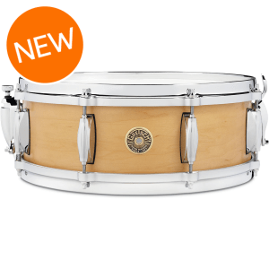 Gretsch Drums USA Custom Ridgeland Snare Drum - 5 inch x 14-inch, Satin Natural Lacquer