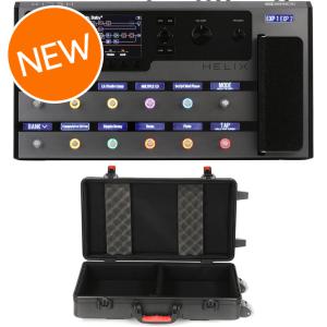Line 6 Helix Guitar Multi-effects Floor Processor and Hard Case with Wheels - Space Gray Sweetwater Exclusive