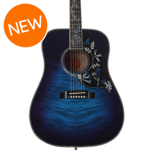 Gibson Acoustic Hummingbird Ultima Acoustic Guitar - Viper Blue Burst, Sweetwater Exclusive