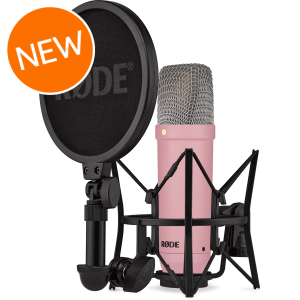 Rode NT1 Signature Series Condenser Microphone with SM6 Shockmount and Pop Filter - Pink