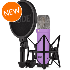 Rode NT1 Signature Series Condenser Microphone with SM6 Shockmount and Pop Filter - Purple