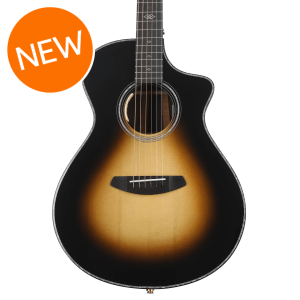 Breedlove Limited-edition Premier Concert CE Acoustic-electric Guitar with Brazilian Rosewood Back and Sides - Tobacco Burst
