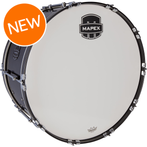 Mapex Quantum Mark II Marching Bass Drum - 14 inches x 30 inches, Gloss Black