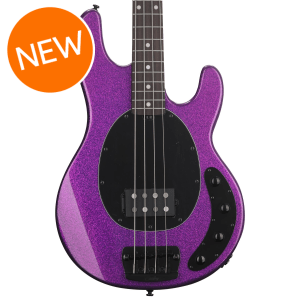 Sterling By Music Man StingRay RAY34 Bass Guitar - Purple Sparkle