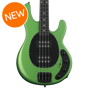 Ernie Ball Music Man StingRay Special 4 HH Bass Guitar - Kiwi Green with Ebony Fingerboard