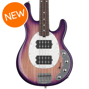 Ernie Ball Music Man StingRay Special 4 HH Bass Guitar - Purple Sunset with Maple Fingerboard