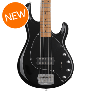 Ernie Ball Music Man StingRay Special 5 H Bass Guitar - Black with Maple Fingerboard