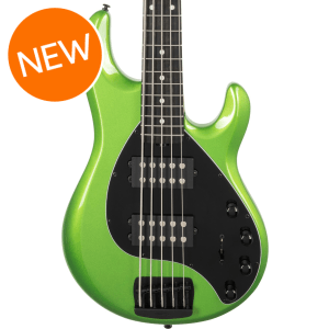 Ernie Ball Music Man StingRay Special 5 HH Bass Guitar - Kiwi Green with Ebony Fingerboard
