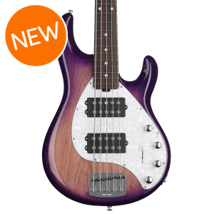Ernie Ball Music Man StingRay Special 5 HH Bass Guitar - Purple Sunset with Rosewood Fingerboard