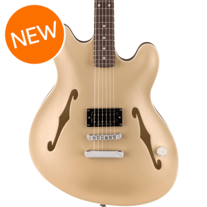 Fender Tom DeLonge Starcaster Semi-hollowbody Electric Guitar - Satin Shoreline Gold