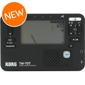 Korg TM-70 Tuner and Metronome - Black