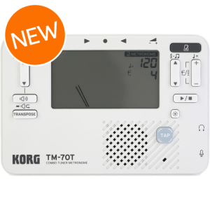 Korg TM-70 Tuner and Metronome - White