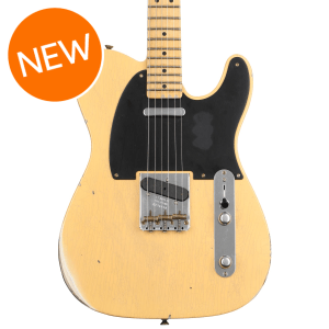 Fender Custom Shop '52 Telecaster Relic Electric Guitar - Aged Nocaster Blonde, Sweetwater Exclusive