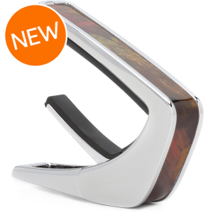 Thalia Shell Collection Capo - Chrome with Tennessee Whiskey Wing